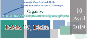UNE JOURNEE ACADEMIQUE     MATHEMATIQUES APPLIQUEES